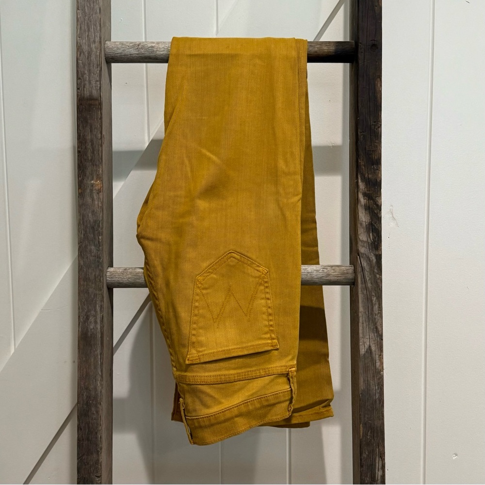 Mother | Flare Jean in Goldfish Yellow
